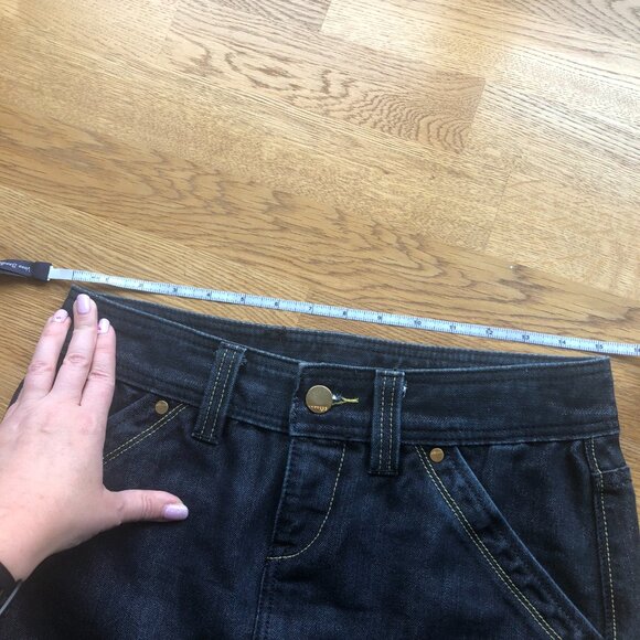 Express Denim Sequin Pocket Mini Skirt Shimmer Size 2 - Picture 12 of 13